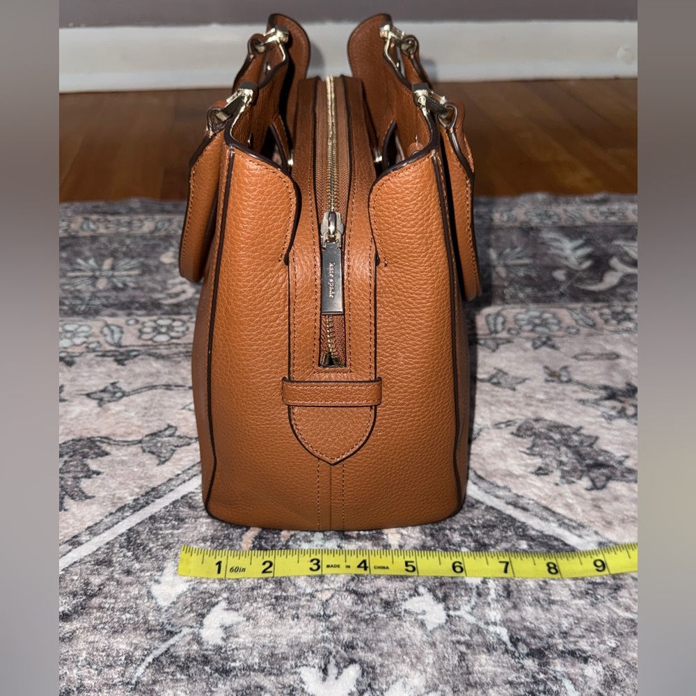 Kate Spade Leila Medium Triple Compartment Satchel in Warm Gingerbread - Picture 13 of 16